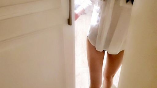 mollyflower-swag-男友視角❤穿著法式內衣…迎接剛下班的男友回家…馬上就到床上?